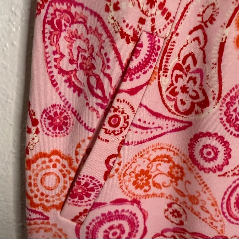 Lands’ End Pink Paisley Sleeveless Dress, Sz 10. - Picture 5 of 11